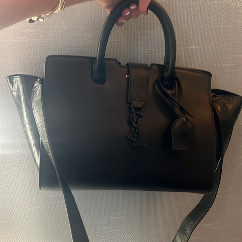 YSL black tote purse